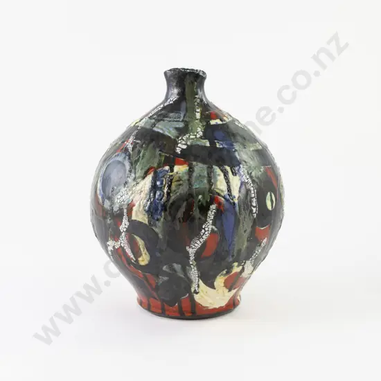 NZ Pottery Ovoid Vase