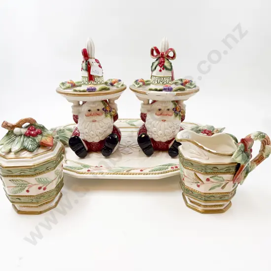 Fitz and Floyd Santa Claus Winter Wonderland China