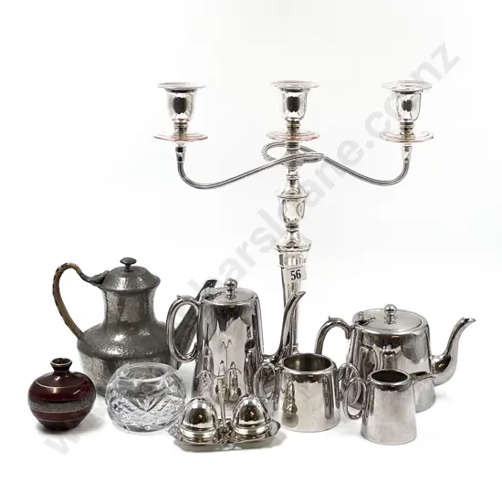 Various S/P Ware and British Pewter Coffee Pot