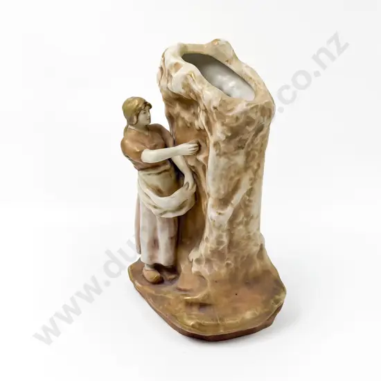 Art Nouveau Amphora Figured Vase