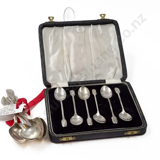 Cased Set of S/S Teaspoons with Eight Other S/S Teaspoons