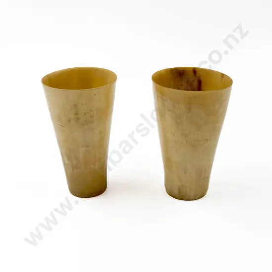 Pair of Horn Beakers