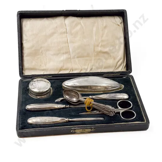 S/S Manicure Set together with Five S/S Teaspoons