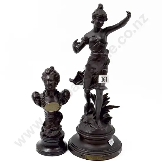 Bronze Style Bust & Figure