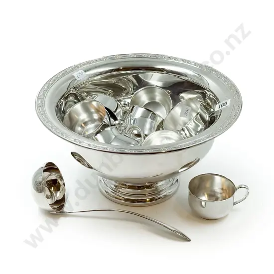 American Plated Punch Bowl Set