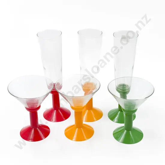 Six Mid C20th Assorted Glasses