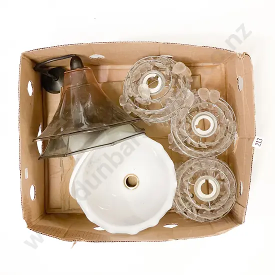 Quantity of Assorted Vintage Lightshades etc