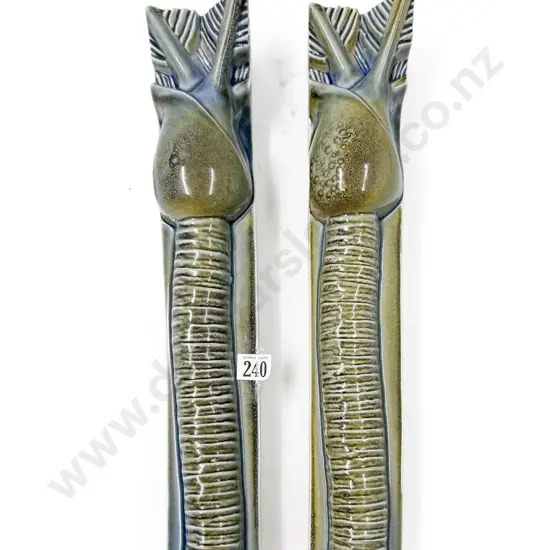 Pair Bob Steiner Nikau Wall Plaques