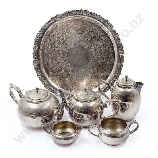S/P Tea Service on S/P Tray