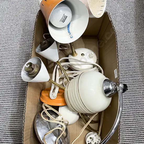 Four Vintage Wall Mounting Light Fittings