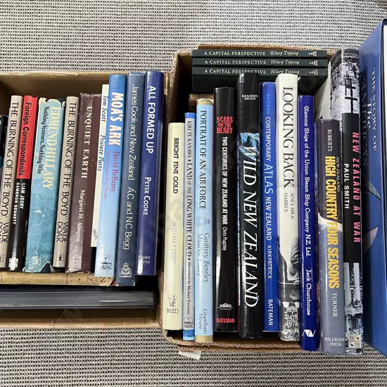 Two Boxes of Books Mainly NZ Interest