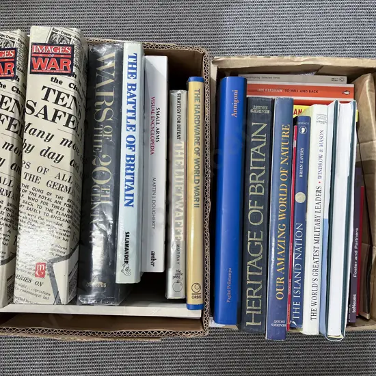 Two Boxes of Assorted Books