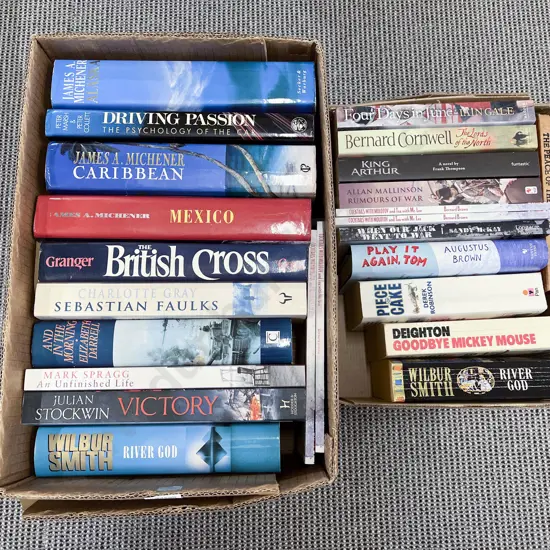 Two Boxes of Assorted Fiction