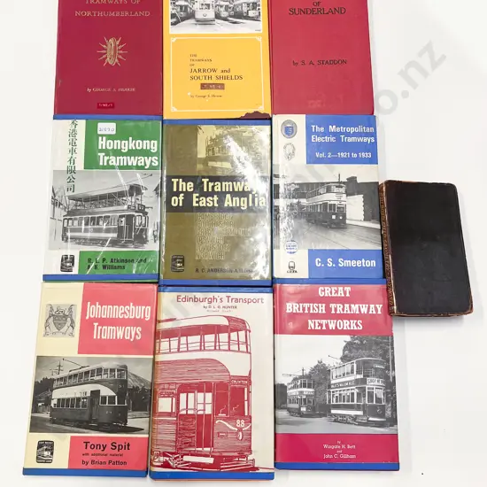 Nine Vintage Volumes Relating to Tram Networks