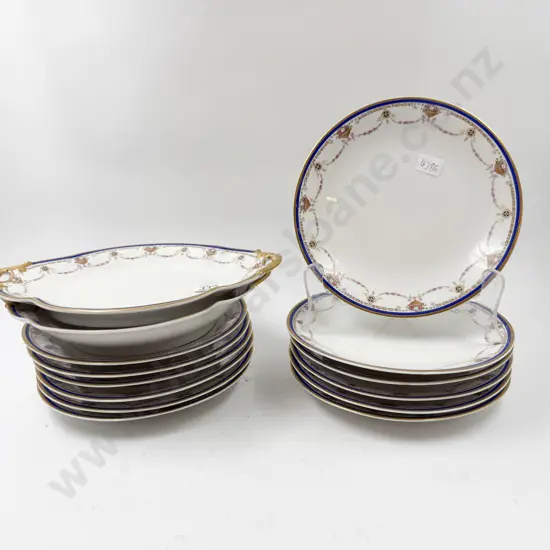 Twelve Limoges Plates & Two Sandwich Plates