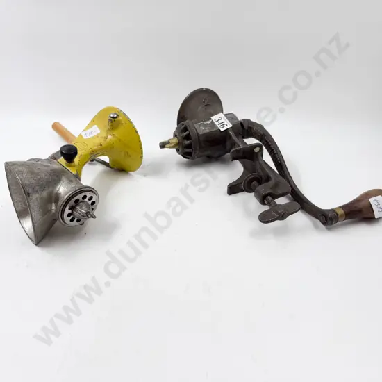 Two Vintage Mincers