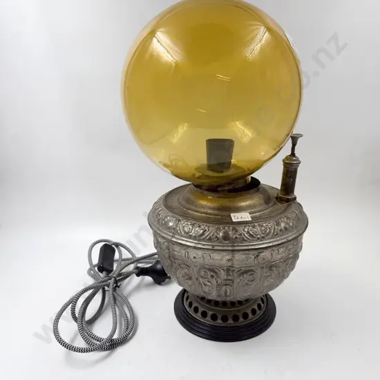 Amber Glass Lamp