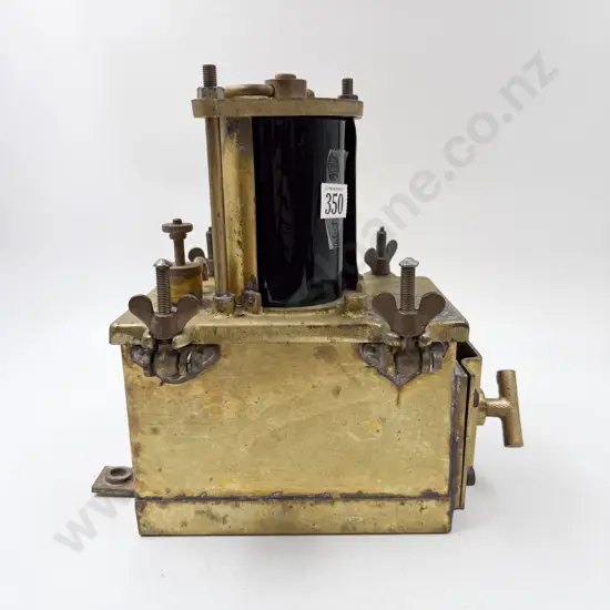 Vintage Brass Cased Road Warning Light