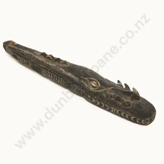 A Decorative Sepik River Crocodile Wall Hanging