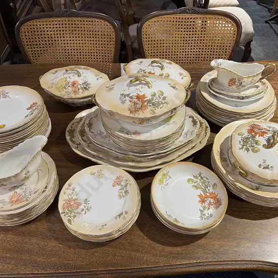 Limoges Floral Decorated Part Dinnerset