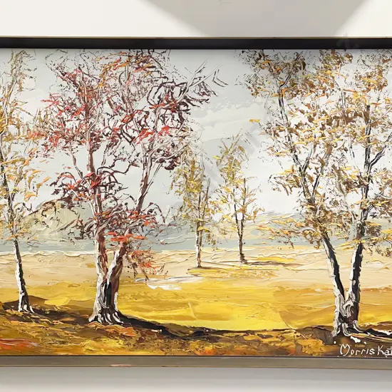 Morris Katz - Landscape - Oil on Board (A/F)