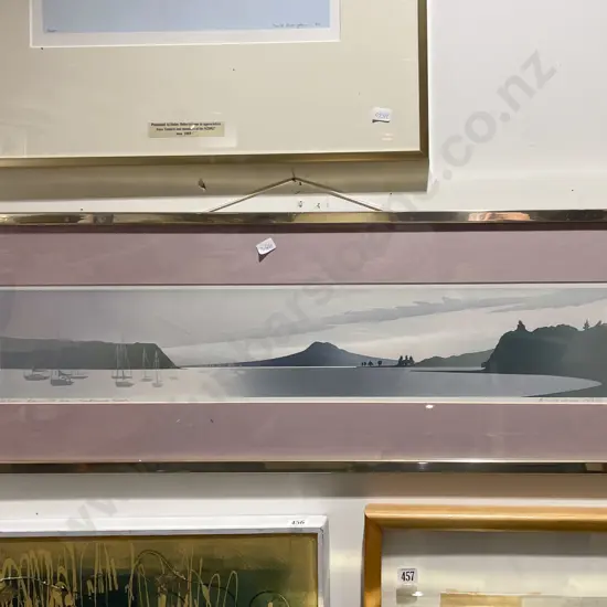 Malcolm Warr - Rangitoto From Bucklands Beach - Screen Print 61/145