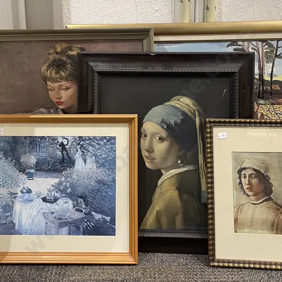 Five Assorted Reproduction Prints incl Frances Hodgkins