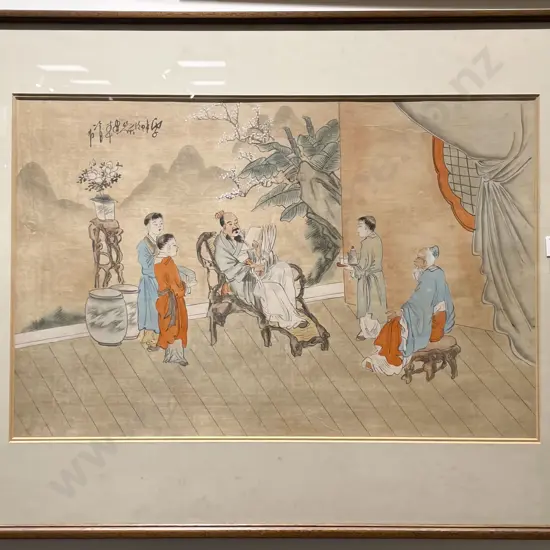 Framed Chinese Painting on Silk