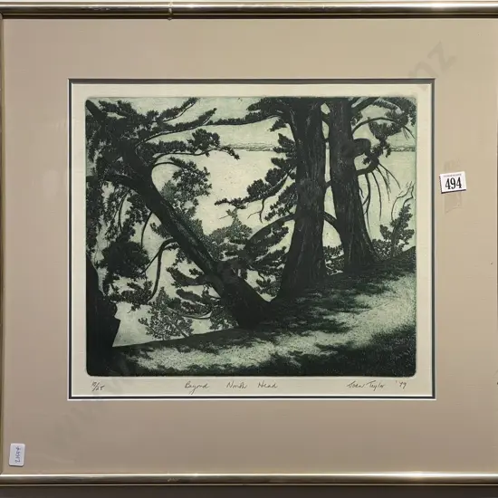 Joan Taylor - Beyond North Head - Etching Ed 10/25