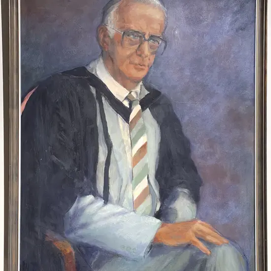 June Tilley - Portrait of Scholar - Oil on Board