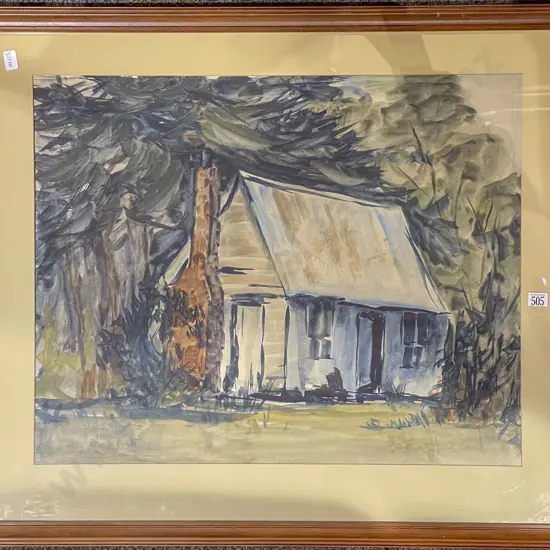 Bernice Smart - Forest Side Cottage Study - Watercolour