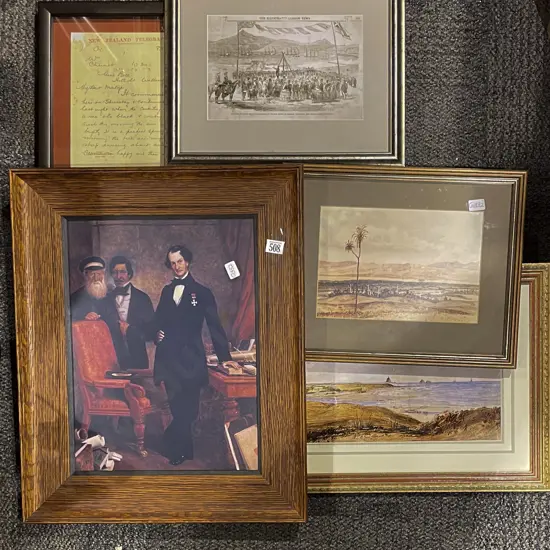 Five Assorted Vintage Prints