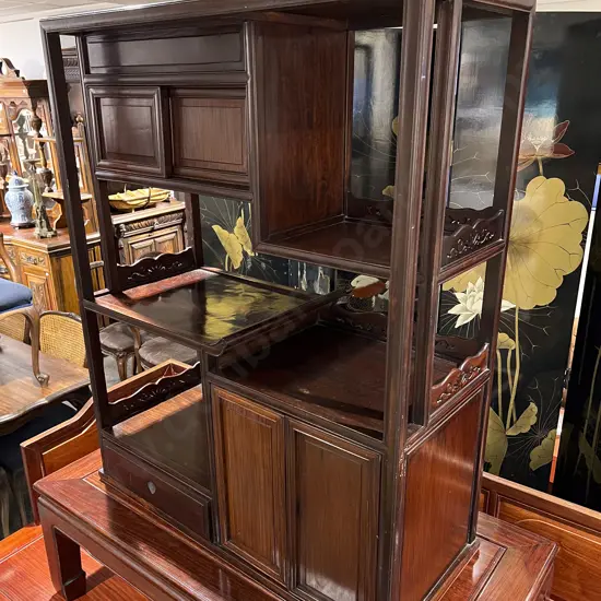 Rosewood Whatnot Open Shelf Unit