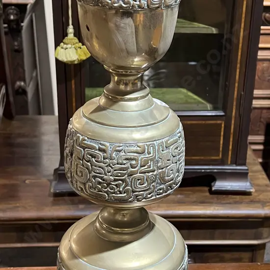 Heavy Brass Table Lamp