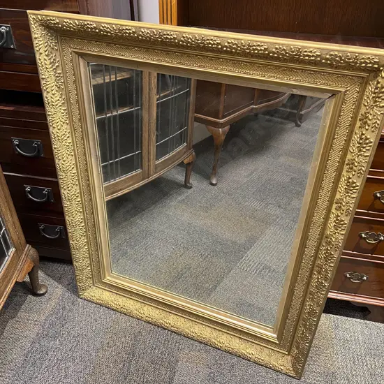 Gilt Framed Rectangular Wall Mirror