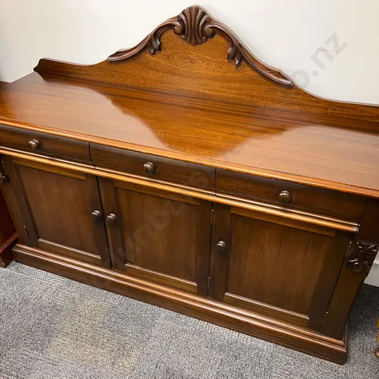 Mahogany Sideboard with Gallery Back