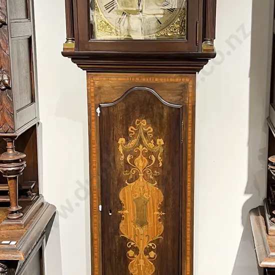 Antique Inlaid Grandfather Clock