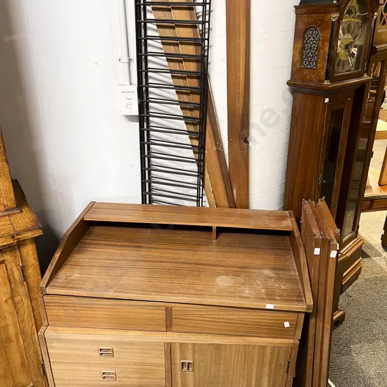 Mid C20th String Shelving Modular Wall Unit incl Desk