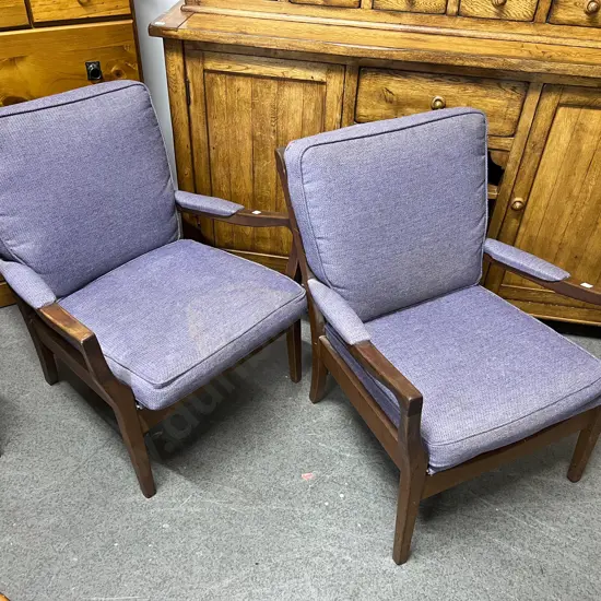 Pair of Mid C20th Armchairs