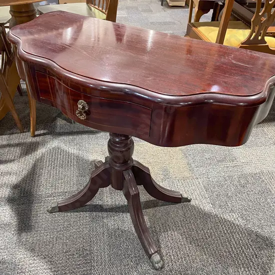 Mahogany Single Drawer Hall Table