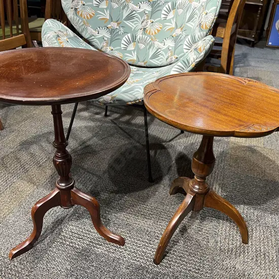 Two Tripod Based Wine Tables