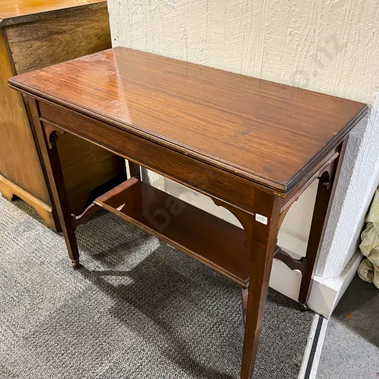 Mahogany Fold Over Games Table