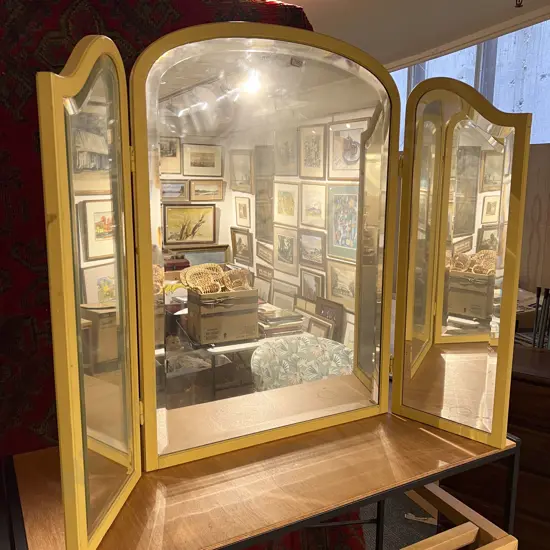 Bevelled Three Panel Dressing Mirror