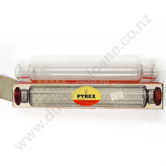 Boxed Pyrex Glass Rolling Pin