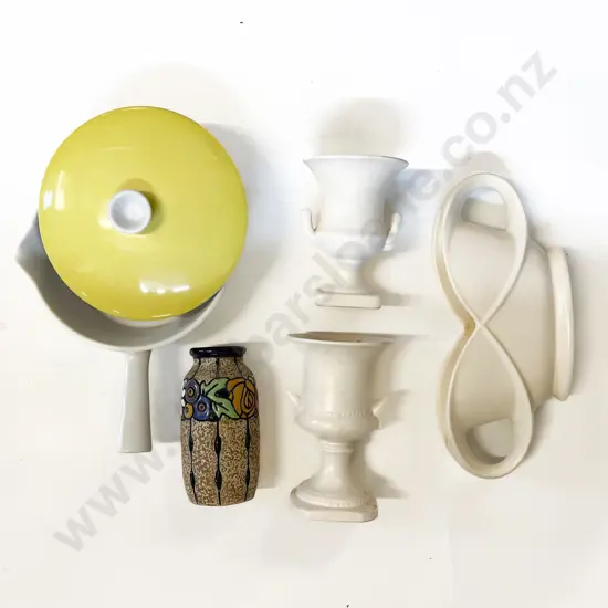 Small Amphora Vase together with Crown Lynn Vase & Assorted