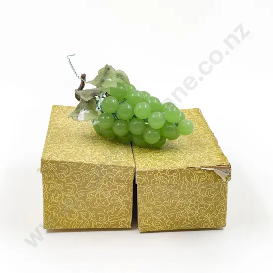 Two Jade Style Grape Ornaments