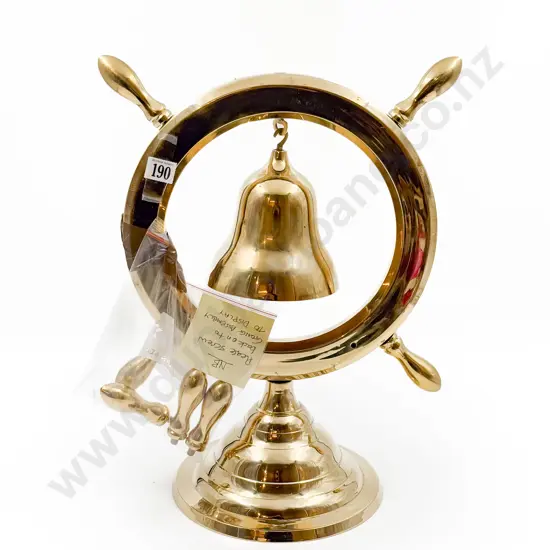 Brass Table Bell/Ship's Wheel