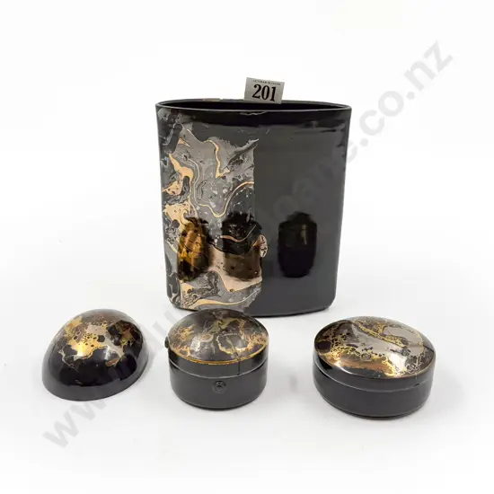 Two Patti Meads Pots Vase & Piece