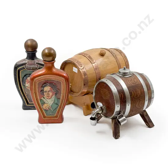 Small Liquor Keg with Cups etc