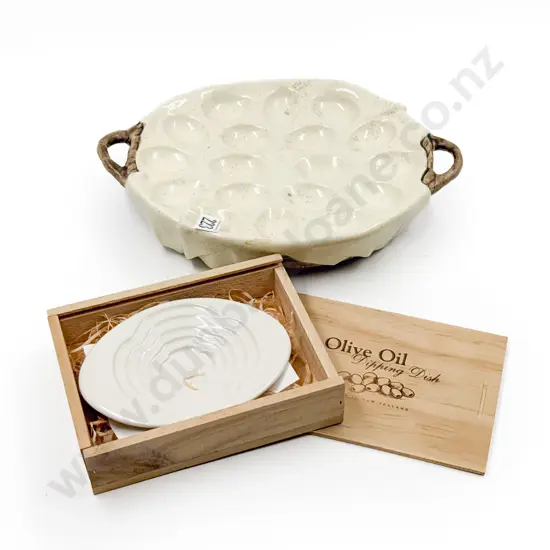 Ceramic Egg Basket and Other